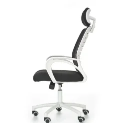 Sedia da ufficio in tessuto con ruote nero bianco Jumper