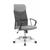 Sedia da ufficio regolabile in tessuto nero grigio Tweedy