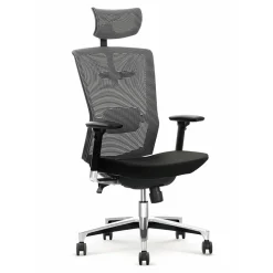 Sedia gaming con ruote regolabile in tessuto nero Torres