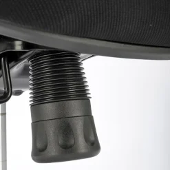 Sedia gaming con ruote regolabile in tessuto nero Riccardi
