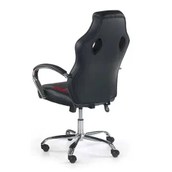 Sedia gaming da ufficio con braccioli nero rosso grigio Lexus