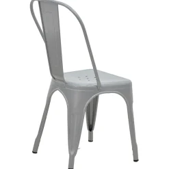Sedia in metallo impilabile industrial saloon grigio Lix