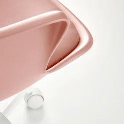 Sedia per scrivania ragazzi girevole in ecopelle rosa Platone