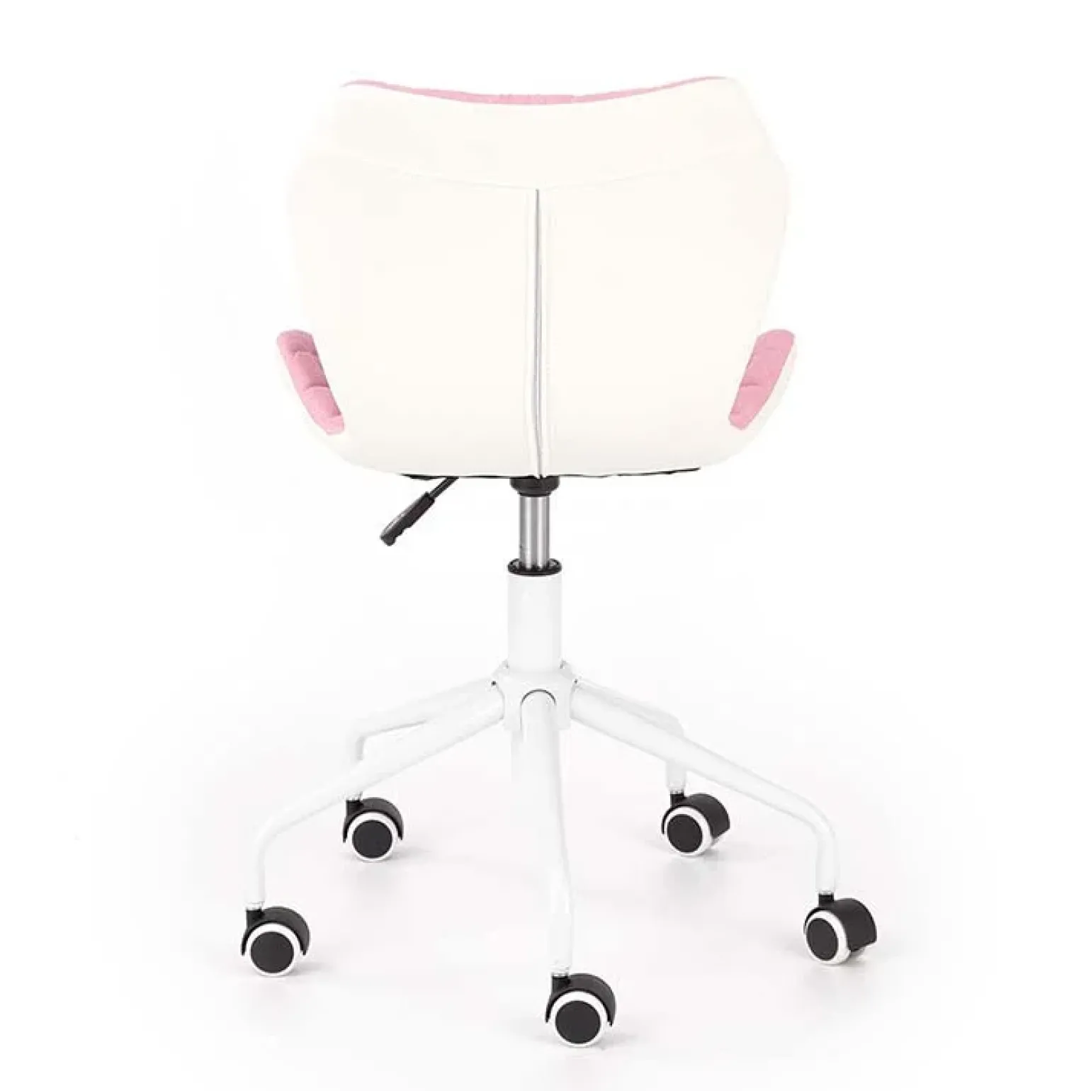 Sedia per scrivania ragazzi in tessuto ecopelle rosa bianco Bilbao