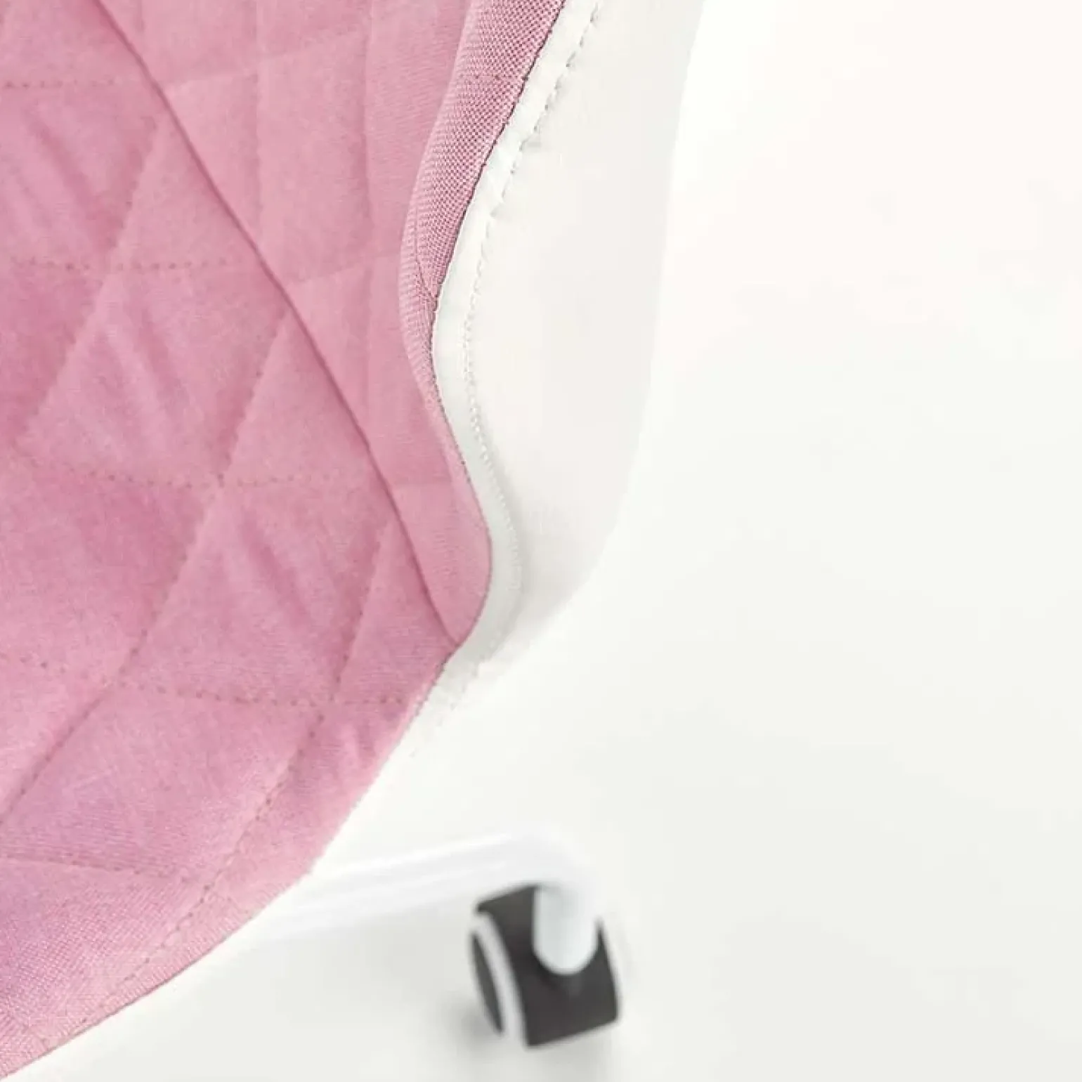 Sedia per scrivania ragazzi in tessuto ecopelle rosa bianco Bilbao