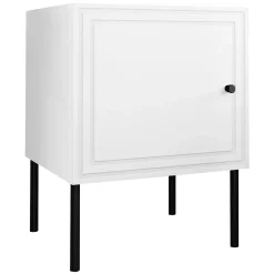 Set 2 comodini 45x59h cm 1 anta bianco opaco Stark