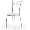 Set 6 sedie da pranzo in ecopelle e metallo Dea bianca Gihome®