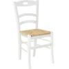 Set 2 sedie moderne in legno laccato bianco opaco Avalon Gihome®