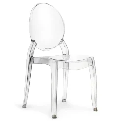 Set 6 sedie policarbonato trasparente impilabili Elisabeth Gihome®