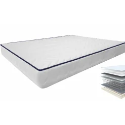 Set materasso 140x190cm francese con rete a doghe Elisir Gihome®