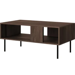 Set mobili soggiorno completo noce cannettato Gabiot