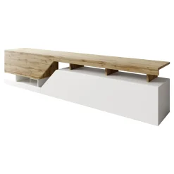 Set mobili soggiorno completo rovere bianco Modesta