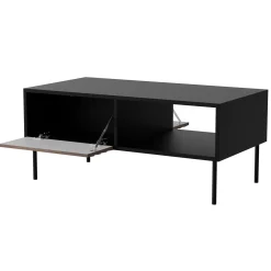 Set mobili soggiorno completo moderno noce nero Wild