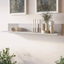 Set mobili soggiorno completo con frontali cannettati beige Ziggy 1