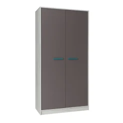 Set scrivania+armadio+colonna grigio bianco pino grigio blu Maya Gihome®