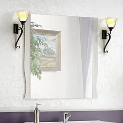 Specchio da parete 80x80cm bianco Brigit