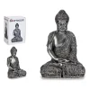 Statua da interno Buddha 20x35cm effetto argento Luise