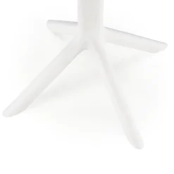 Tavolino da giardino rotondo polipropilene 60cm bianco Ondina