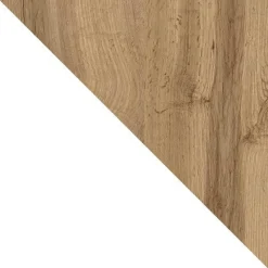 Tavolino da salotto contenitore 60x124cm apribile rovere bianco Modesta