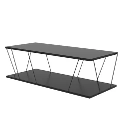 Tavolino da salotto 120x50cm industrial antracite Taleggio