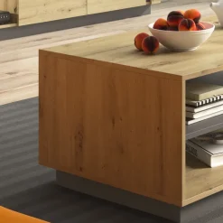 Tavolino 100x60cm da salotto moderno design rovere Noa Gihome®