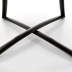 Tavolo allungabile 118/148cm rotondo rovere antracite nero Ortensia Gihome®