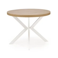 Tavolo allungabile 100/250cm rotondo rovere dorato bianco Sarajevo