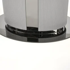 Tavolo allungabile da pranzo 160/220cm bianco grigio chiaro Ignazio