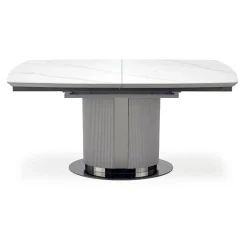 Tavolo allungabile da pranzo 160/220cm bianco grigio chiaro Ignazio
