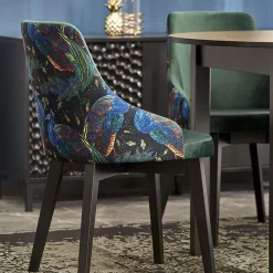 Tavolo allungabile rotondo 102/142cm moderno nero Caienna