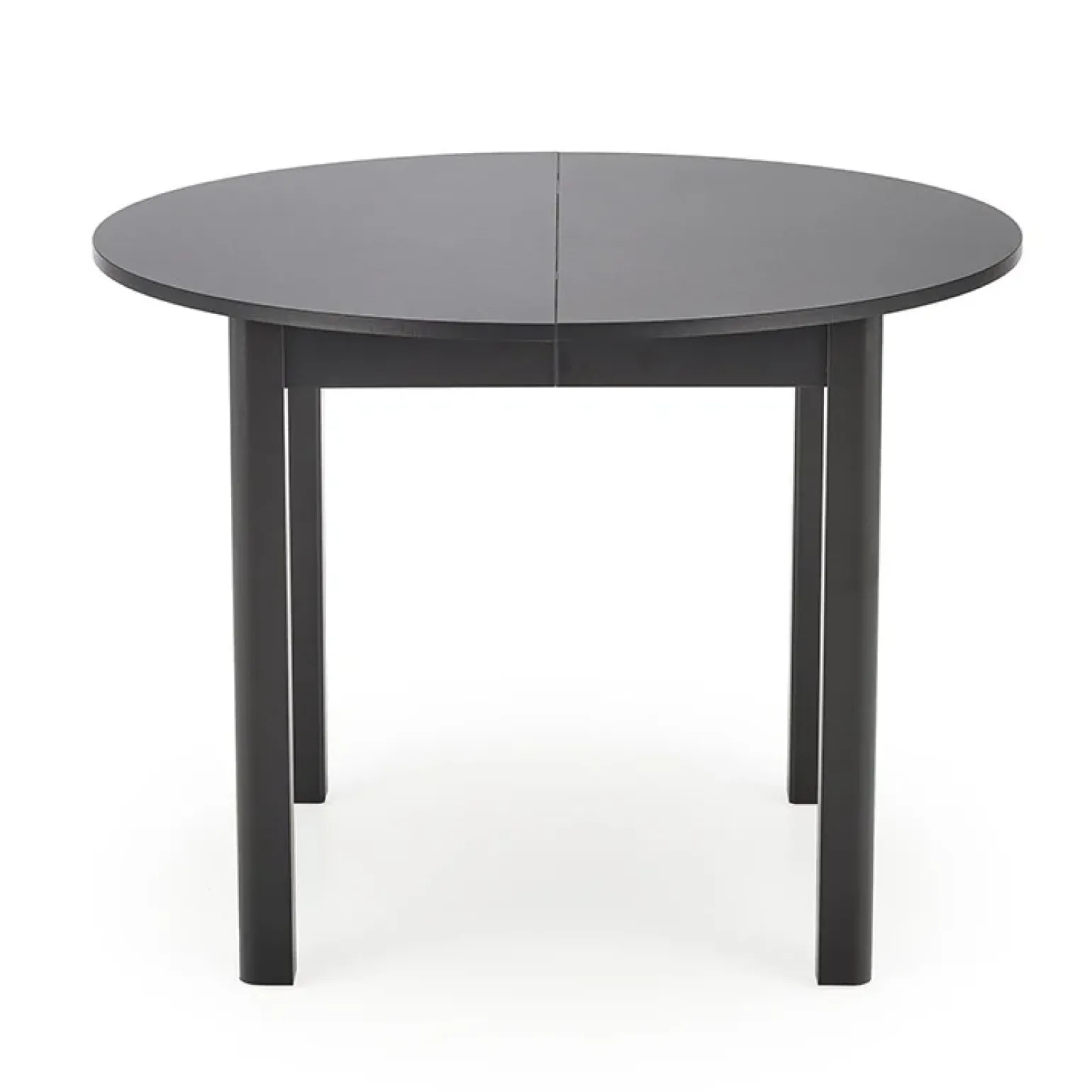 Tavolo allungabile rotondo 102/142cm moderno nero Caienna