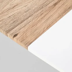Tavolo 160/200cm allungabile bianco opaco rovere Giove Gihome®