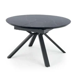 Tavolo 130/180cm allungabile moderno marmo nero Aspen