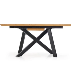 Tavolo 160/200cm allungabile rovere acciaio nero Papavero Gihome®