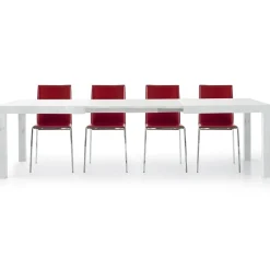 Tavolo 160/260cm da pranzo allungabile bianco frassinato Lago Gihome®