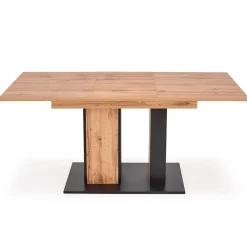 Tavolo 130/175cm rettangolare allungabile rovere nero Piave