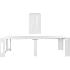 Tavolo consolle allungabile 50-300cm bianco lucido Zenzero