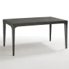 Tavolo da giardino esterno bar dehors 150x74 cm antracite Levanzo