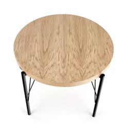 Tavolo da pranzo allungabile moderno 100/300cm rovere nero Wally