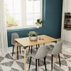 Tavolo da pranzo moderno 120x80cm rovere Luserna