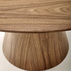 Tavolo da pranzo rotondo 136x78cm noce scuro Thor