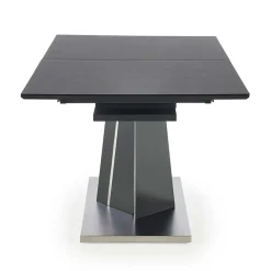 Tavolo in vetro allungabile moderno 160/200cm grigio scuro Curtis