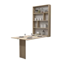 Tavolo 135x203cm a scomparsa moderno rettangolare rovere Hope