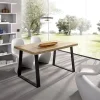 Tavolo 140x90cm rovere gambe nere Mesa