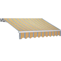 Tenda da sole a bracci unito 250x200cm righe gialle Orsus