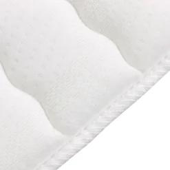 Topper matrimoniale 160x200cm trapuntato imbottito con elastici bianco Corsica