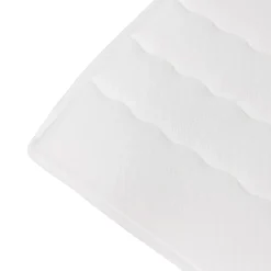 Topper singolo 80x200cm trapuntato imbottito con elastici bianco Corsica