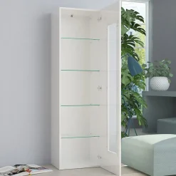 Vetrinetta 45x162h cm 1 anta bianco lucido Light Small Gihome®