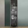 Vetrinetta 55x203h cm 1 anta moderna nero frassinato Absolut
