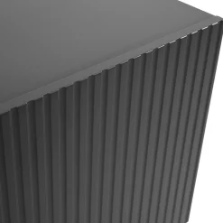 Vetrinetta 60x183h cm 1 anta moderna cannettato antracite Essence